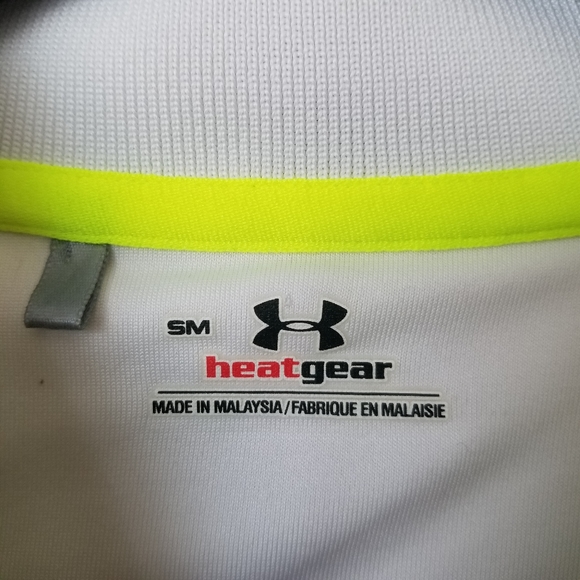 Under armour women's pink & white golf polo shirt - Picture 3 of 9